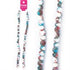 AussieSuperStore Jewellery Making Supplies Blue & Terracotta Strung Beads Glass Round Marble (in 4 colors) Strung Beads Glass Round Marble | Jewellery Making Beads 9323823179472 BBS2014157